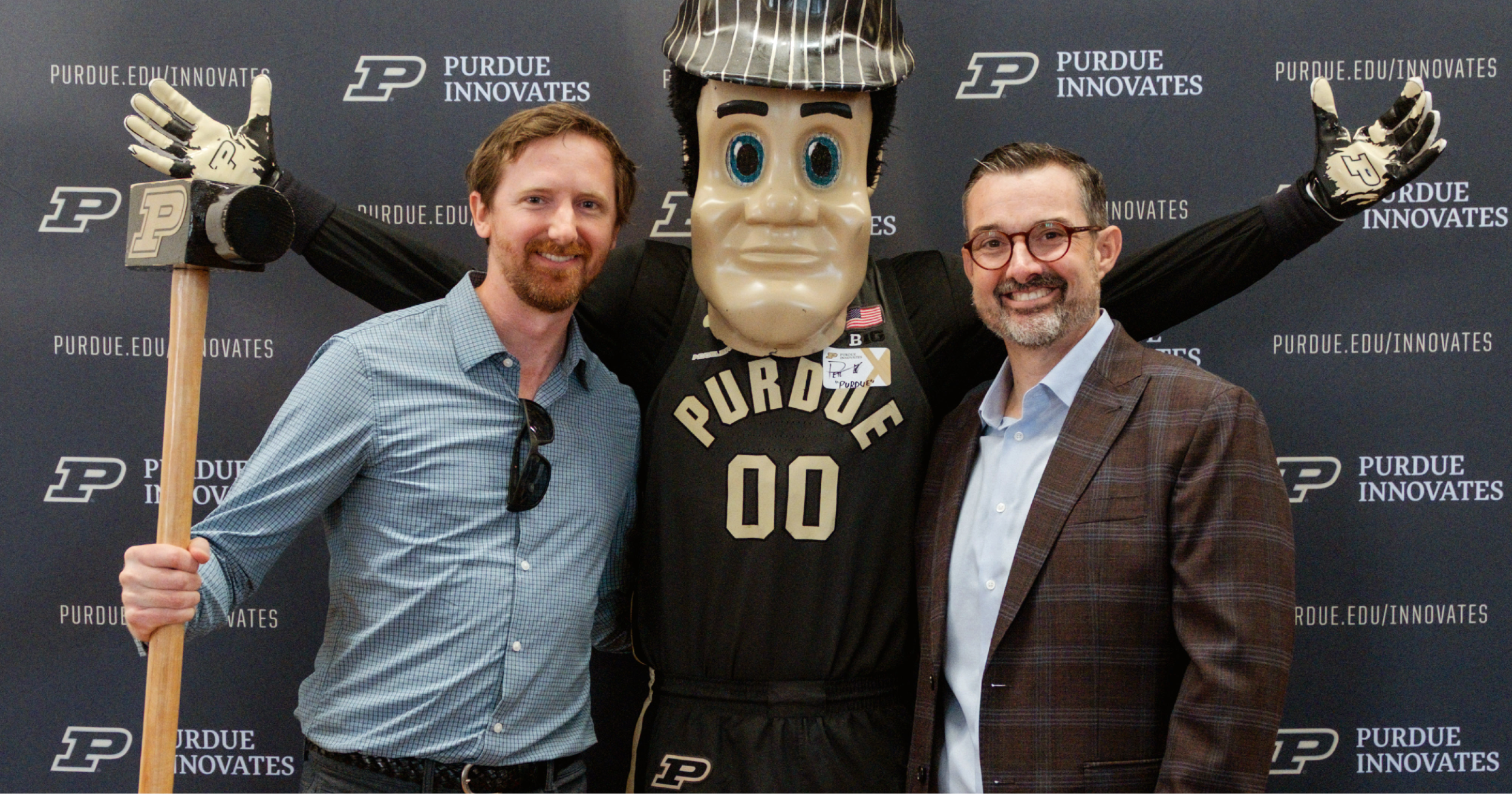 Capturely team with Purdue Pete