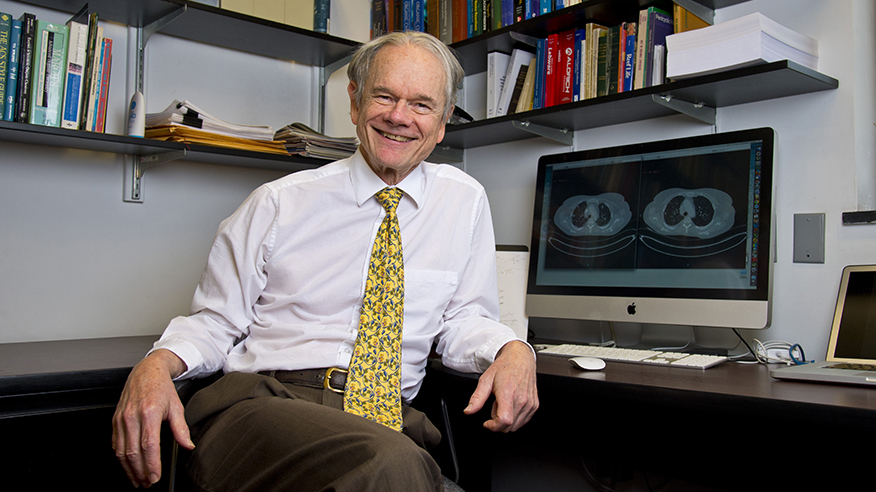Purdue University researcher Mark Cushman serves as chief scientific officer, founder and board member for Gibson Oncology, a clinical-stage private pharmaceutical company. The company announced it has entered Phase 2 clinical trials for its treatment of first-time recurrent glioblastoma patients. (Purdue University photo)