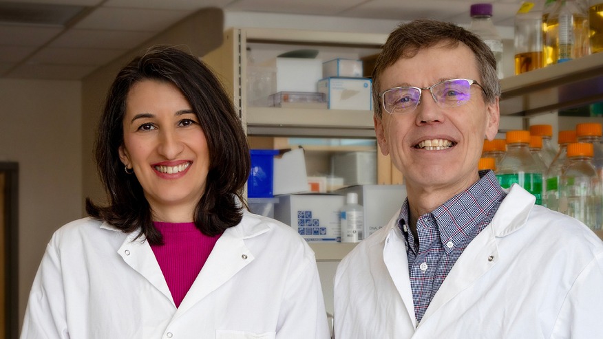 Purdue University researchers Dr. Raluca Ostafe and Dr. Harm HogenEsch