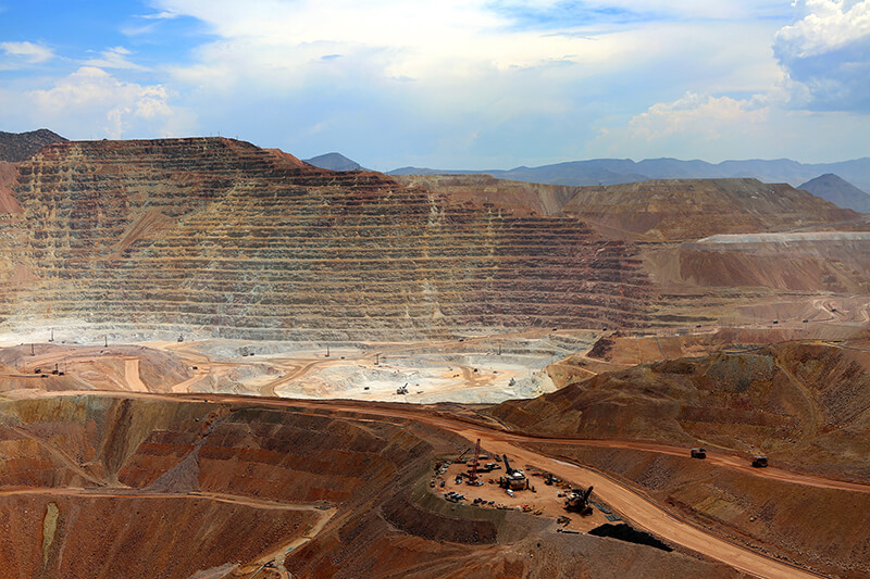 picture of equipment Mining for rare earth metals